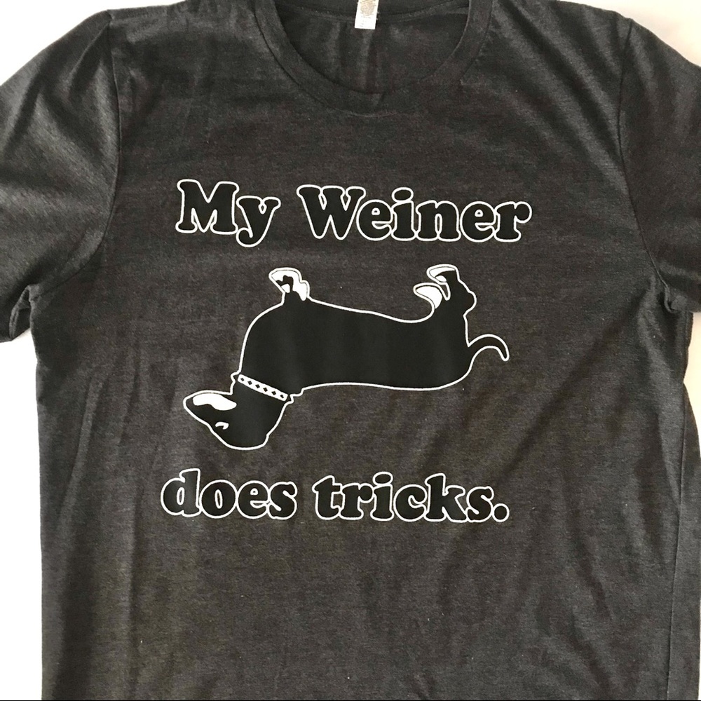 ‘My Weiner Does Tricks’ T-shirt large